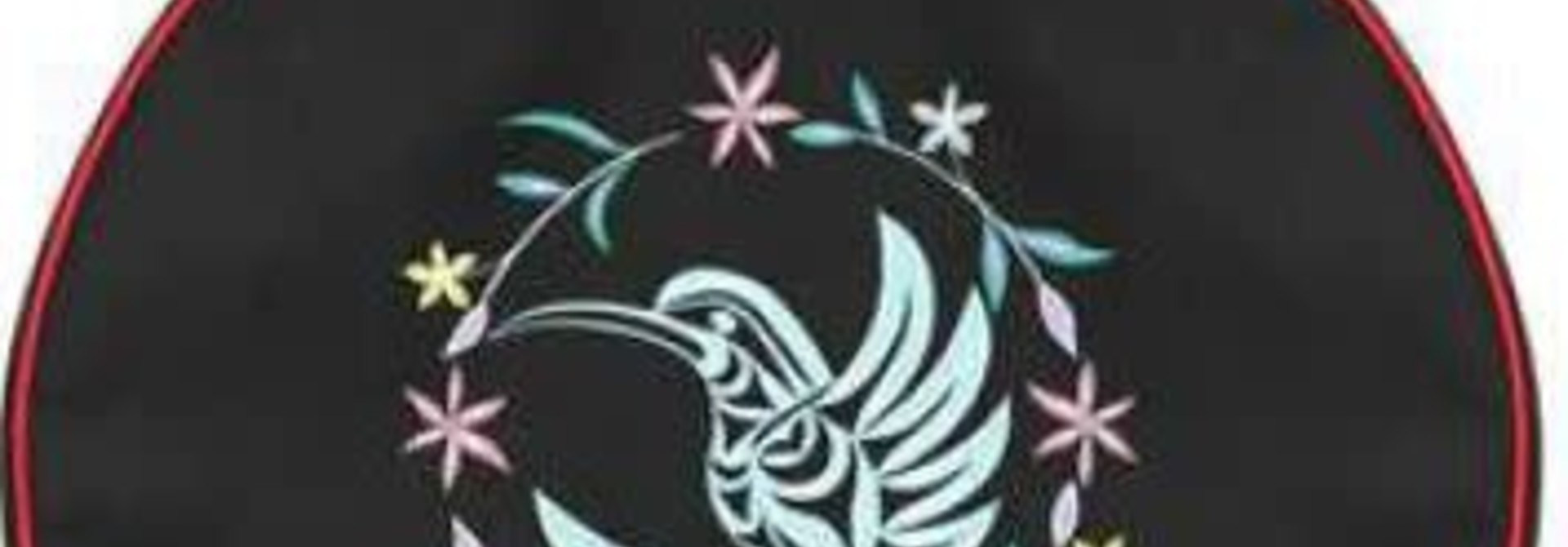 15" Embroidered Drum Bag- Hummingbird- Douglas Horne