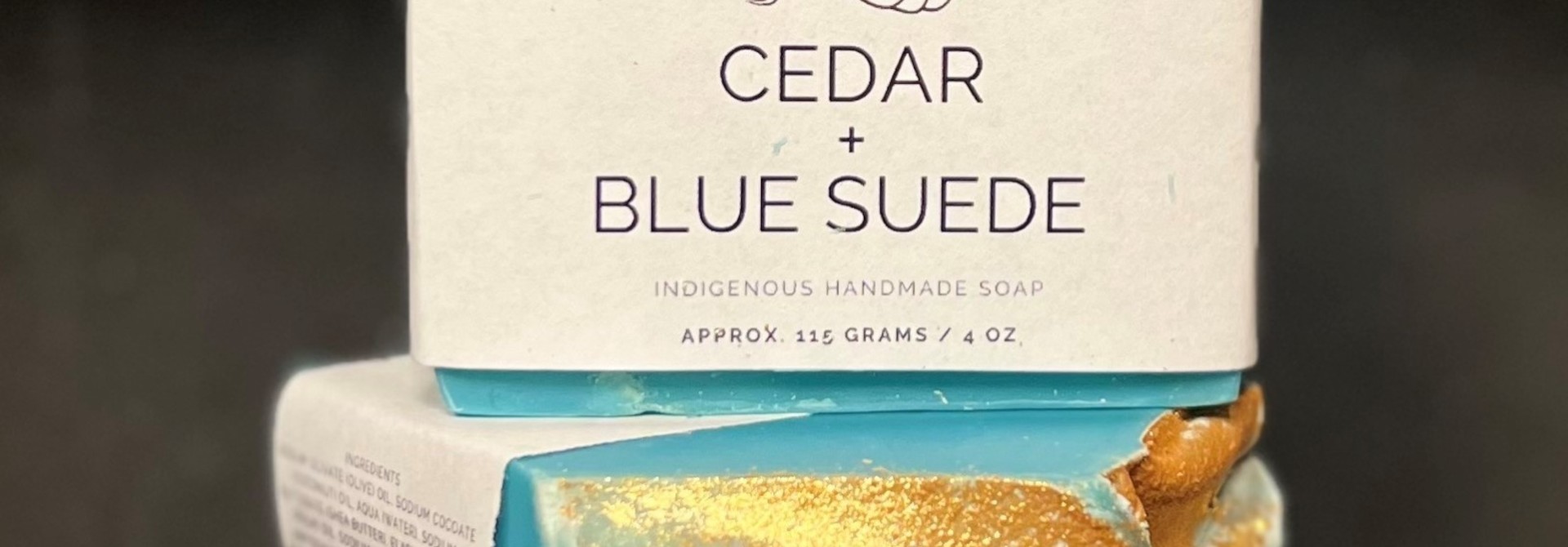 4oz Cedar & Blue Suede - Sweetgrass Soap