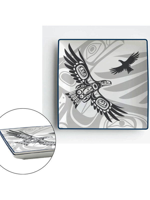 Appetizer Plates (Set of 2) - Soaring Eagle by Corey Bulpitt