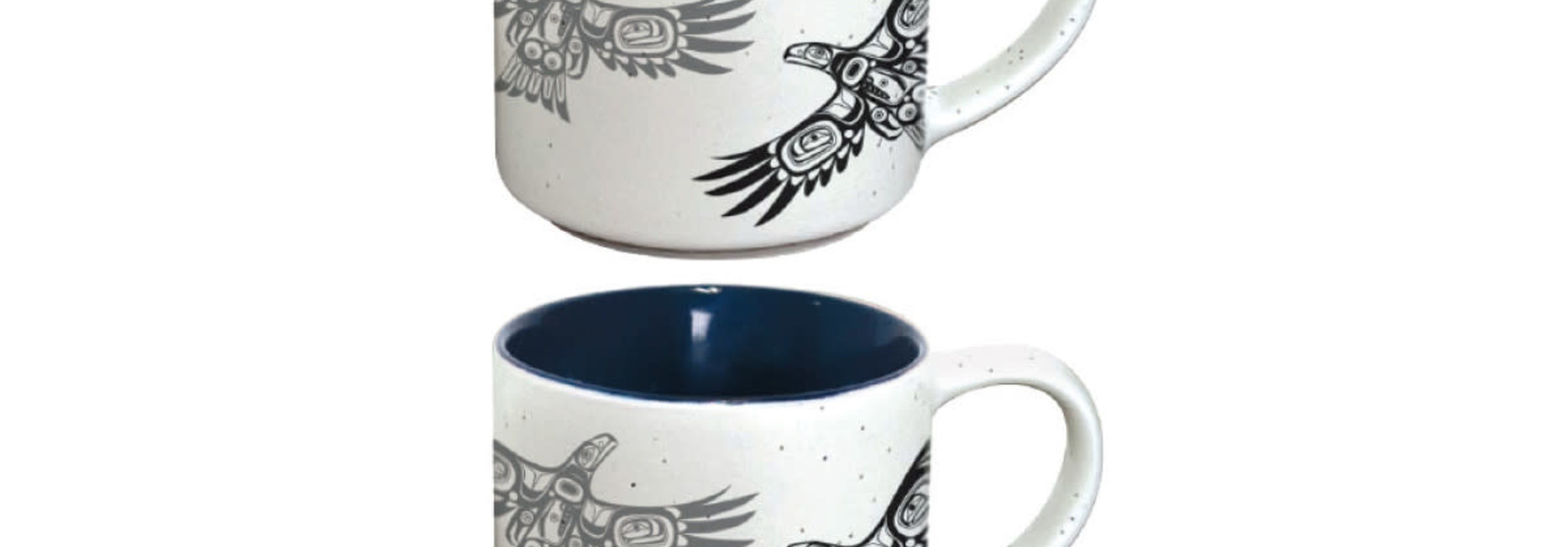 Ceramic Espresso Mugs - Set of 2 (Soaring Eagle) Corey Bulpitt