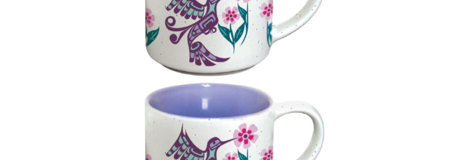 Ceramic Espresso Mugs - Set of 2 (Hummingbird) Francis Dick