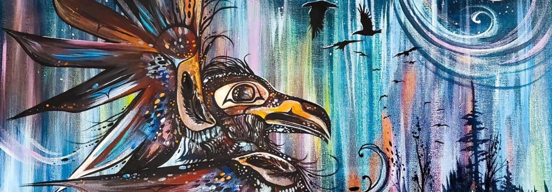 Framed art card Raven dancer- Carla Joesph