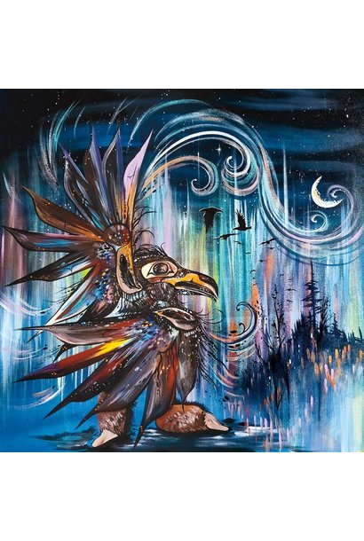 Framed art card  Raven dancer- Carla Joesph