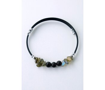 Lava Bead Bracelet - black