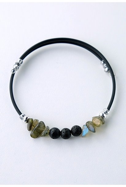 Lava Bead Bracelet - black