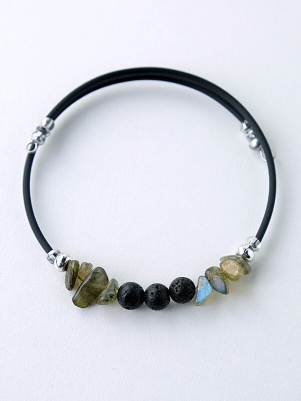 Lava Bead Bracelet - black