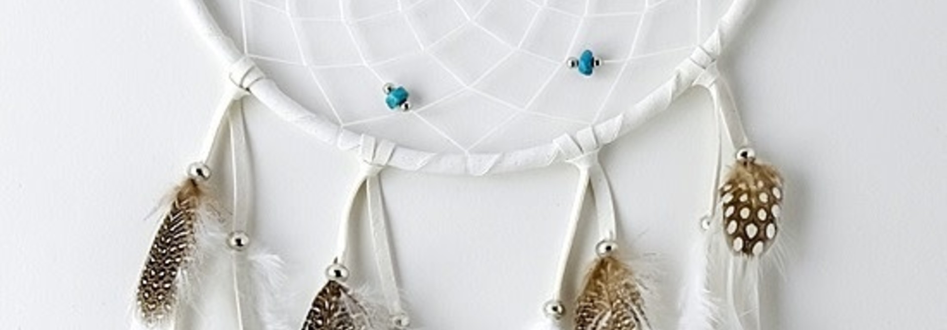 6" Dream Catcher - White