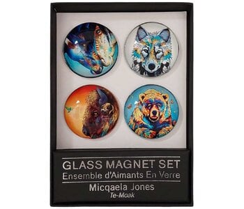 Glass Magnet Set - Art by Miqaela Jones