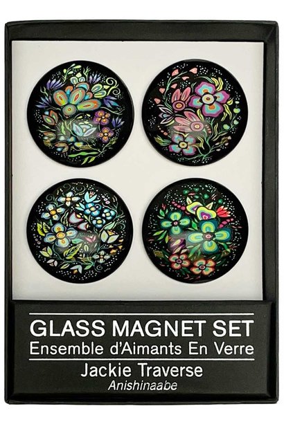 Glass Magnet Set - Art by Jackie Traverse