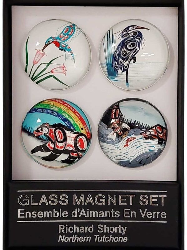 Glass Magnet Set - Art by Richard Shorty