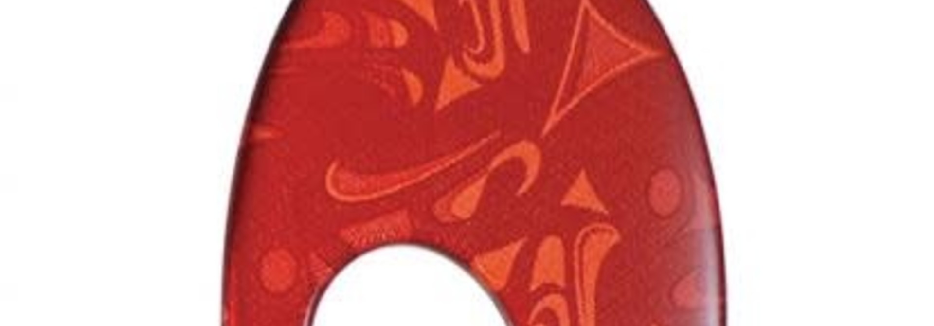 Silk Inspiration Oval Pendant Red- Corrine Hunt