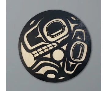 5" Coast Salish Bear Wall Plaque by Raven Wolden