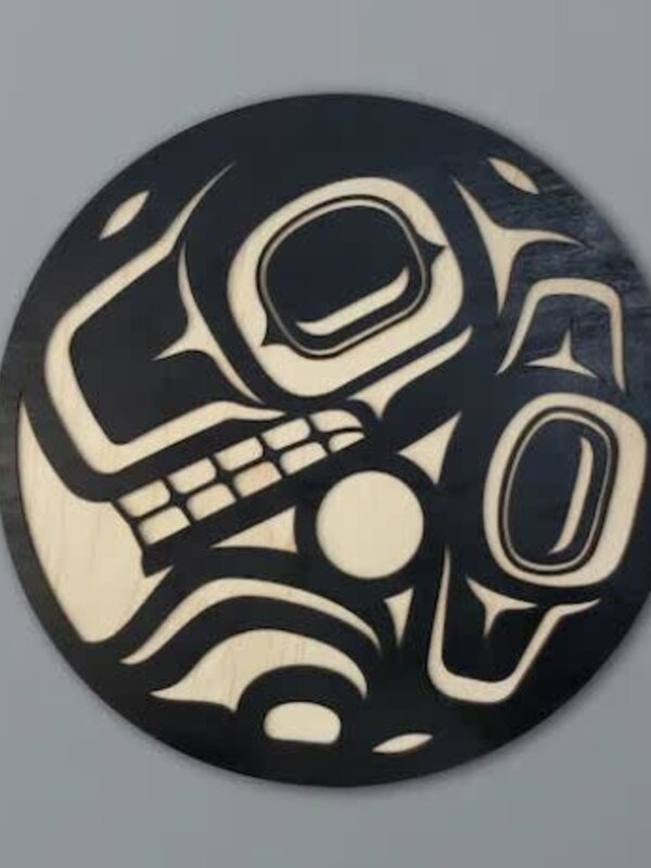 8" Wall Plaque - Coast Salish Bear by Raven Wolden