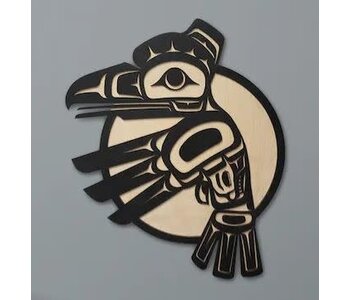 15" Wall Plaque - Raven by Raven Wolden