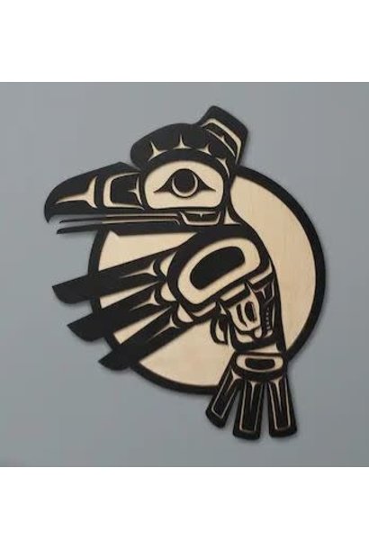 15" Raven Wall Plaque by Raven Wolden