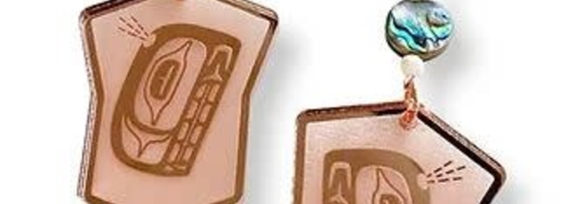 Four Clans Earrings- Orca by Copper Canoe Woman