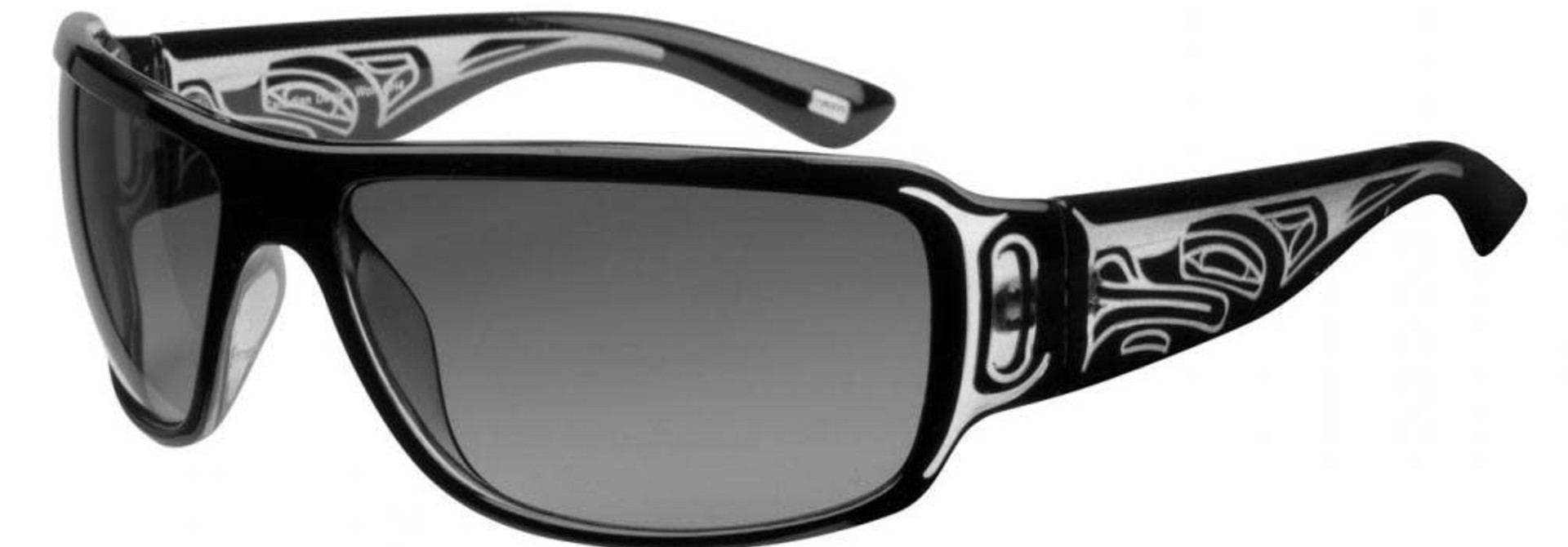 Brody Sun Glasses - Wolf Design (Crystal Black) - Corrine Hunt