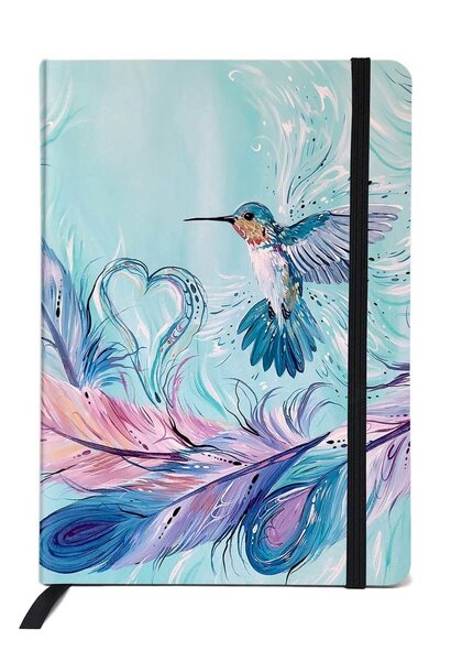 Art Journal-Hummingbird Feathers- by Carla Joseph