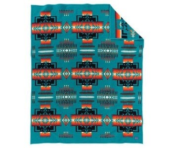 Pendleton Crib Blanket - Chief Joseph Turquoise