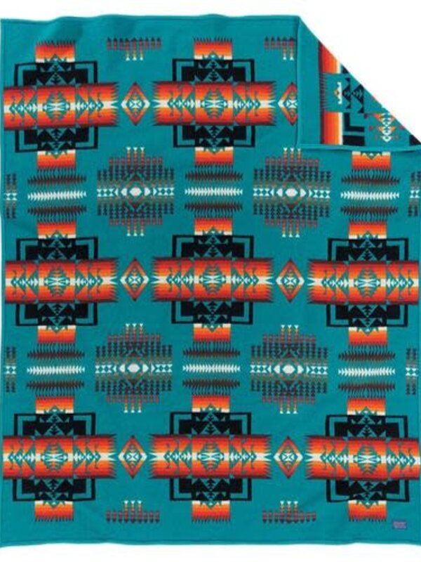 Pendleton Crib Blanket - Chief Joseph Turquoise