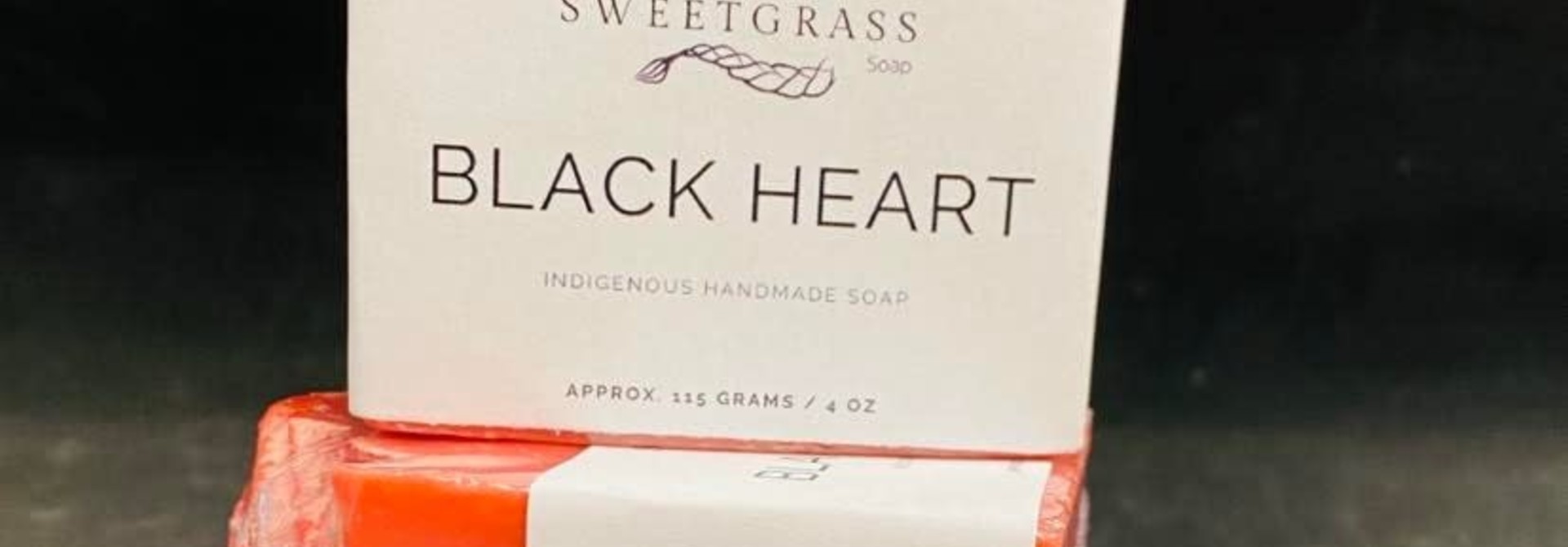 Black Heart 4oz Soap by Sweetgrass Soap