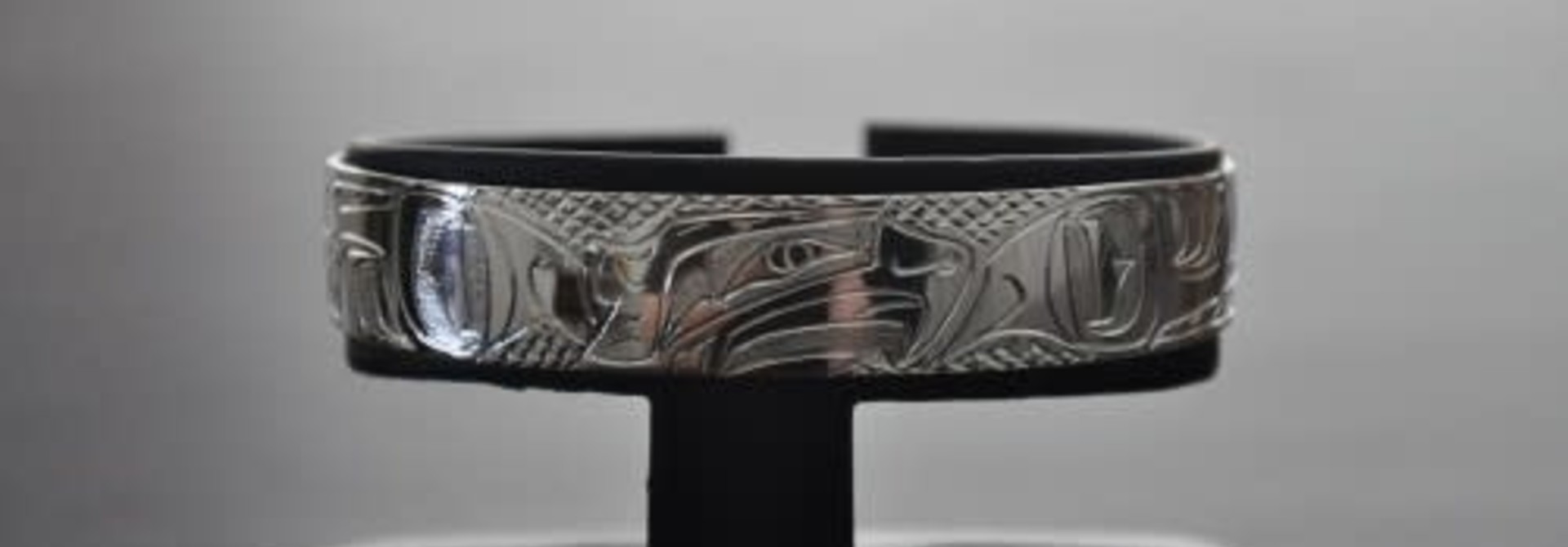 1/2" Hand Crafted Silver Bracelet- Eagle