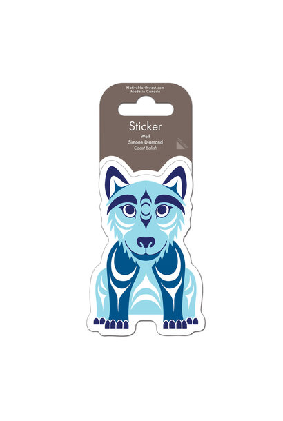 Sticker - Wolf by Simone Diamond