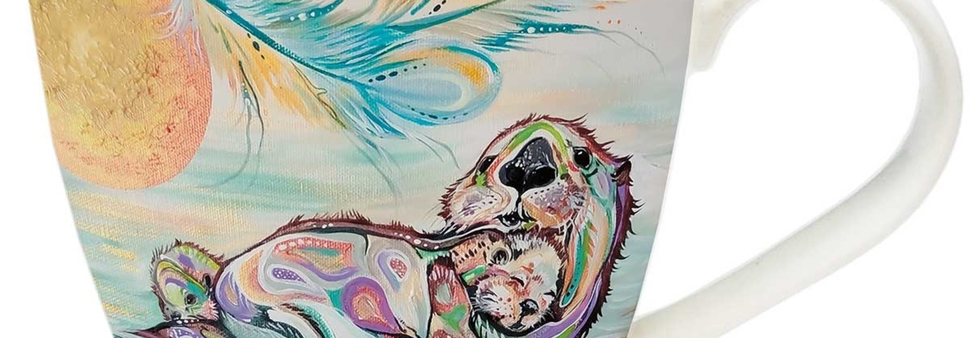 Art Mug - Otter Family- Carla Joseph
