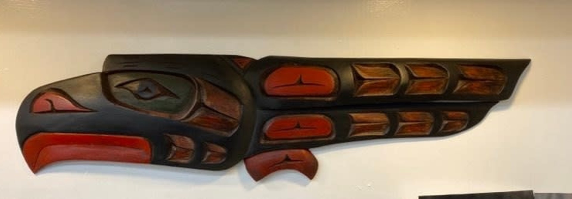 Hand Carved Yellow Cedar Eagle Plaque by George Price