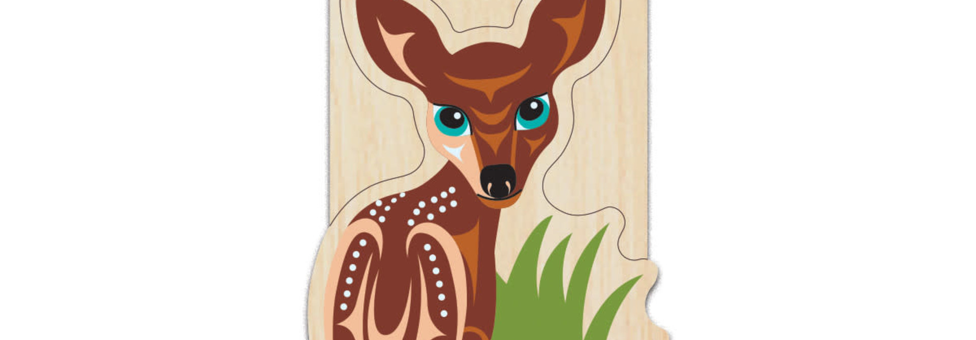 Wood Sticker - Fawn by Simone Diamond