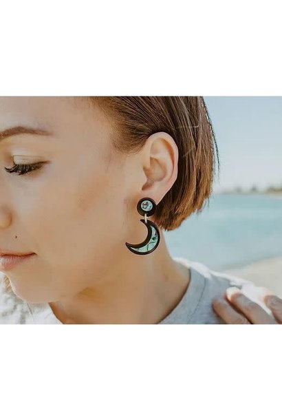 Nuci Earrings with Abalone by copper Canoe Woman
