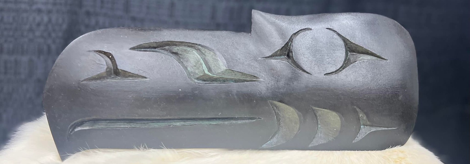Hand Carved Raven Wall Plaque by George Price