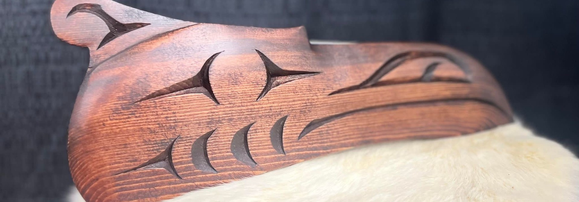 Hand Carved wall plaque by George Price