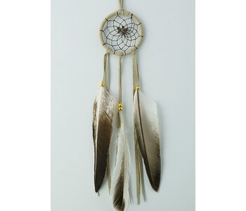 2" Natural Dream Catcher with a dragonfly