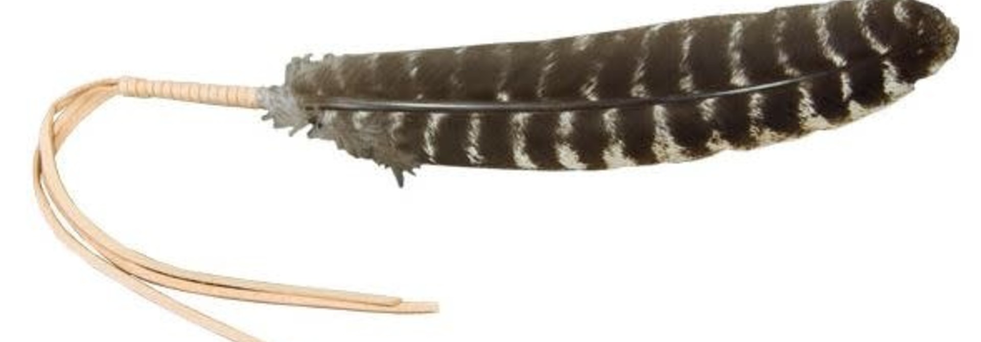 Leather Wrapped Feather