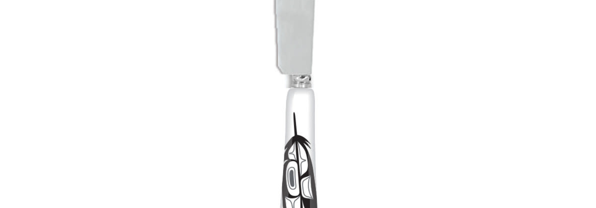 Appetizer Pâté Knife - Eagle Feather by Corey Bulpitt