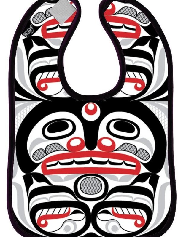 Microfibre Bib -  Killer Whale Crosshatch - Curtis Wilson
