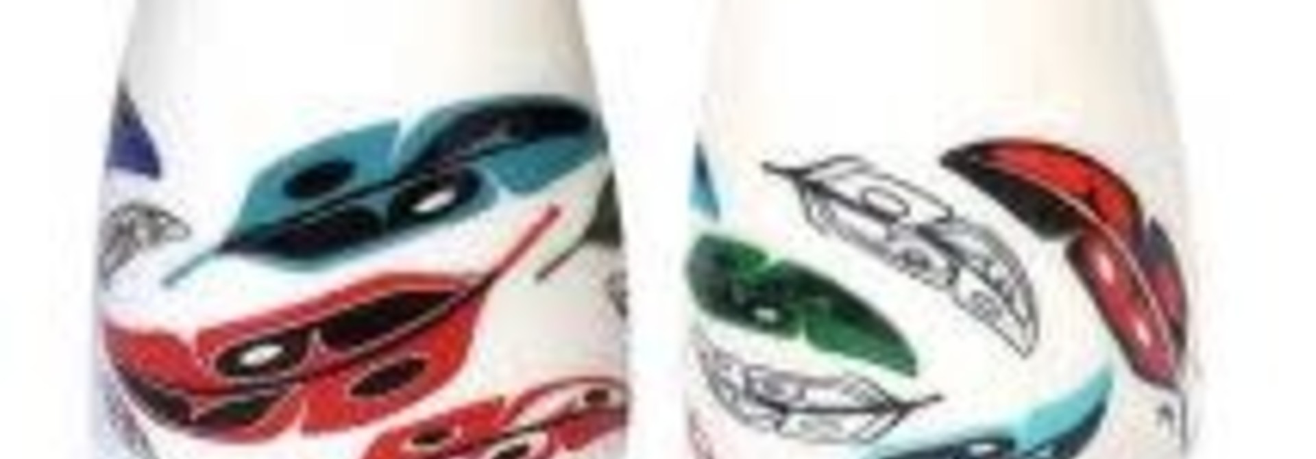 Ceramic Salt & Pepper Set - Feathers by Douglas Horne