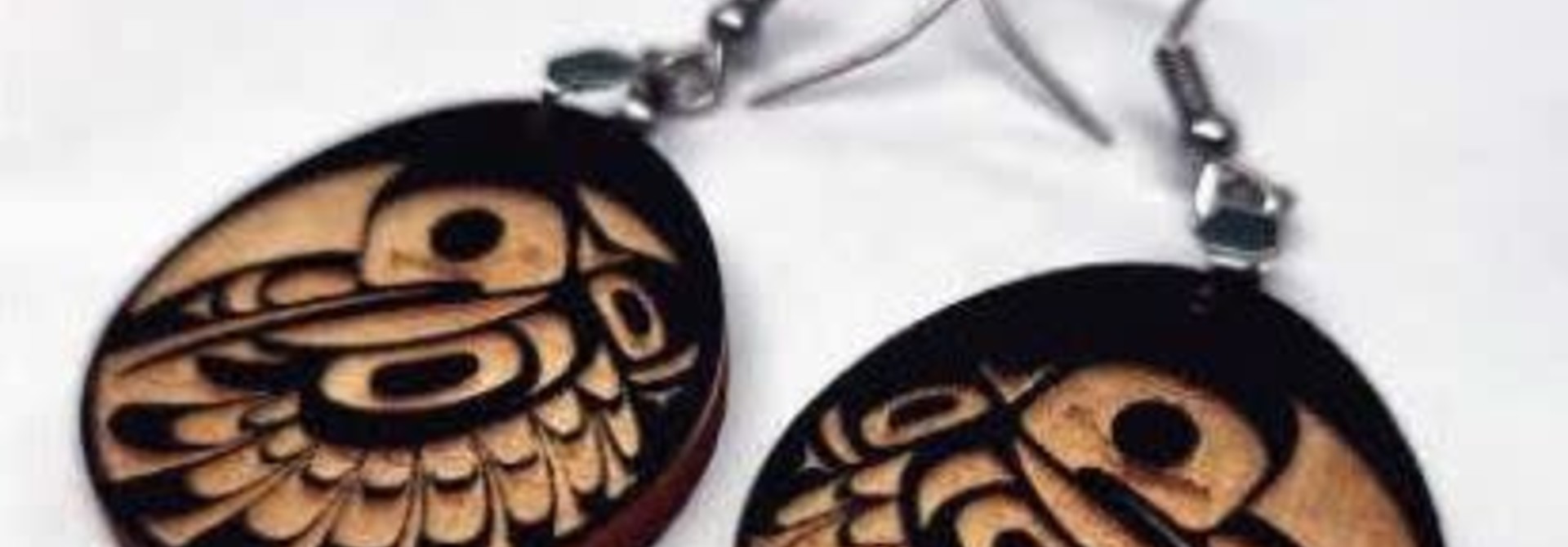 Wood Raven II Earrings by Raven Wolden