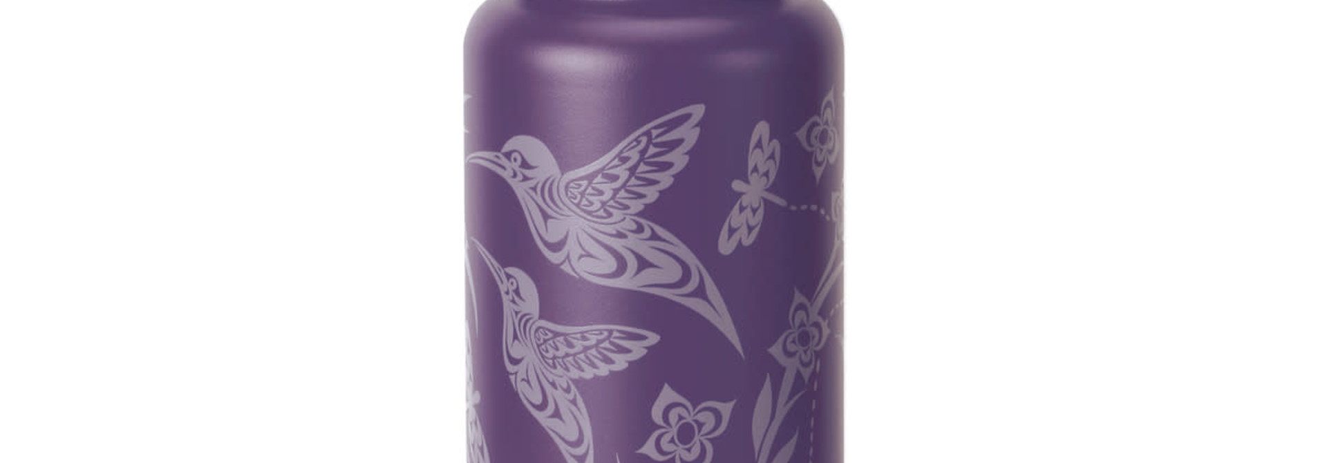 32 oz Wide Mouth Insulated Bottles - Hummingbird by Simone Diamond