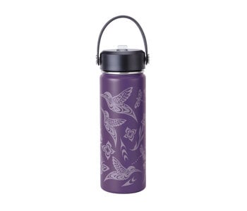 21 oz Wide Mouth Insulated Bottles - Hummingbird by Simone Diamond