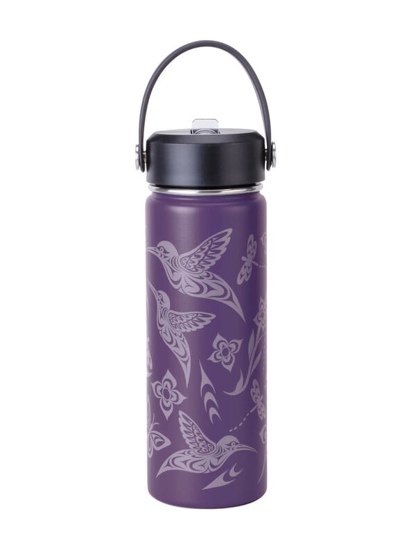 21 oz Wide Mouth Insulated Bottles - Hummingbird by Simone Diamond