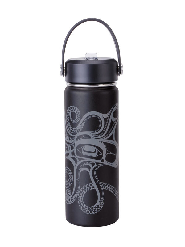 21 oz Wide Mouth Insulated Bottles - Octopus (Nuu) by Ernest Swanson,