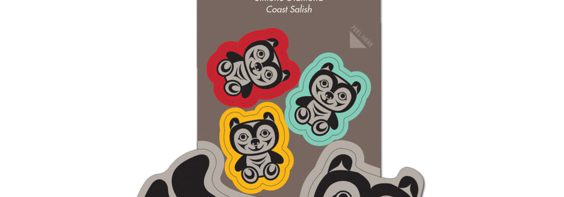 Sticker - Bear and Cubs by Simone Diamond