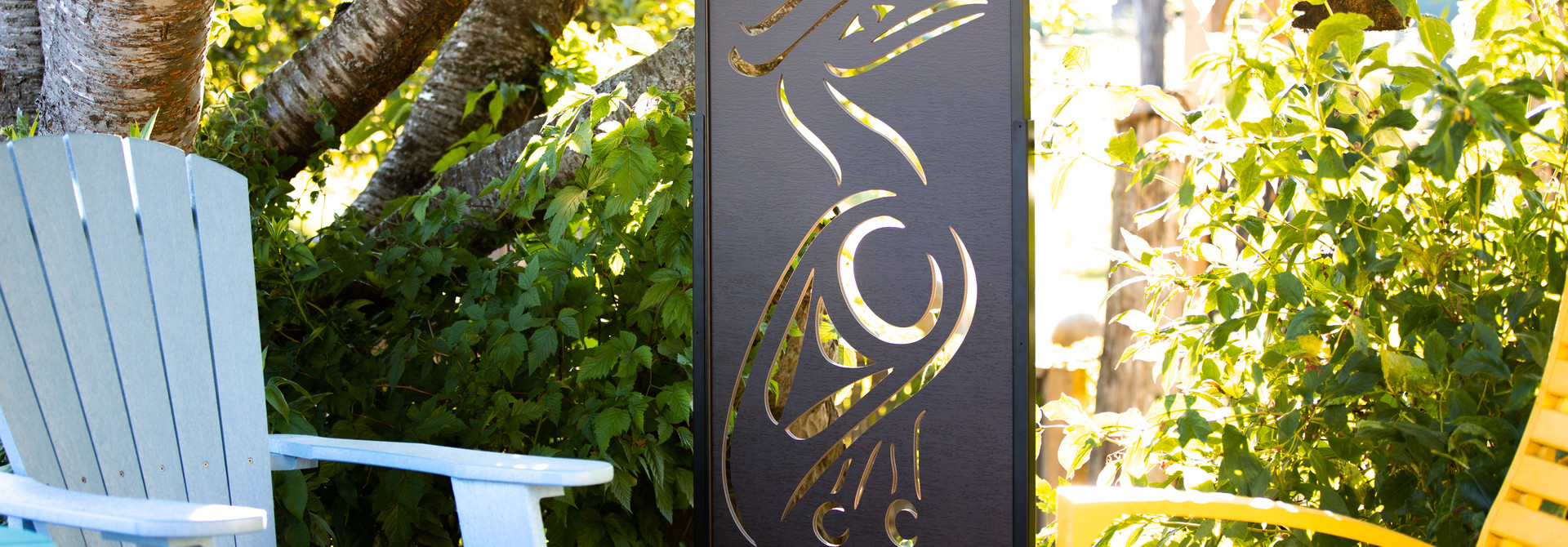 2'x4' Privacy Screen - Heron by Noel Brown