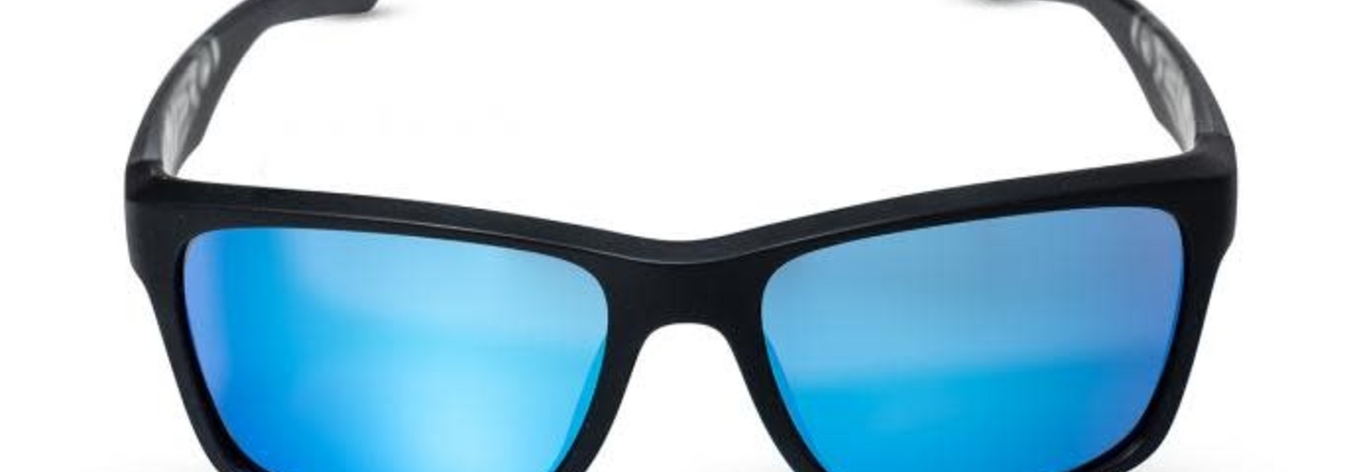 Jeremy Unisex Sunglasses Frog (Black w/Blue Flash) by Corrine Hunt