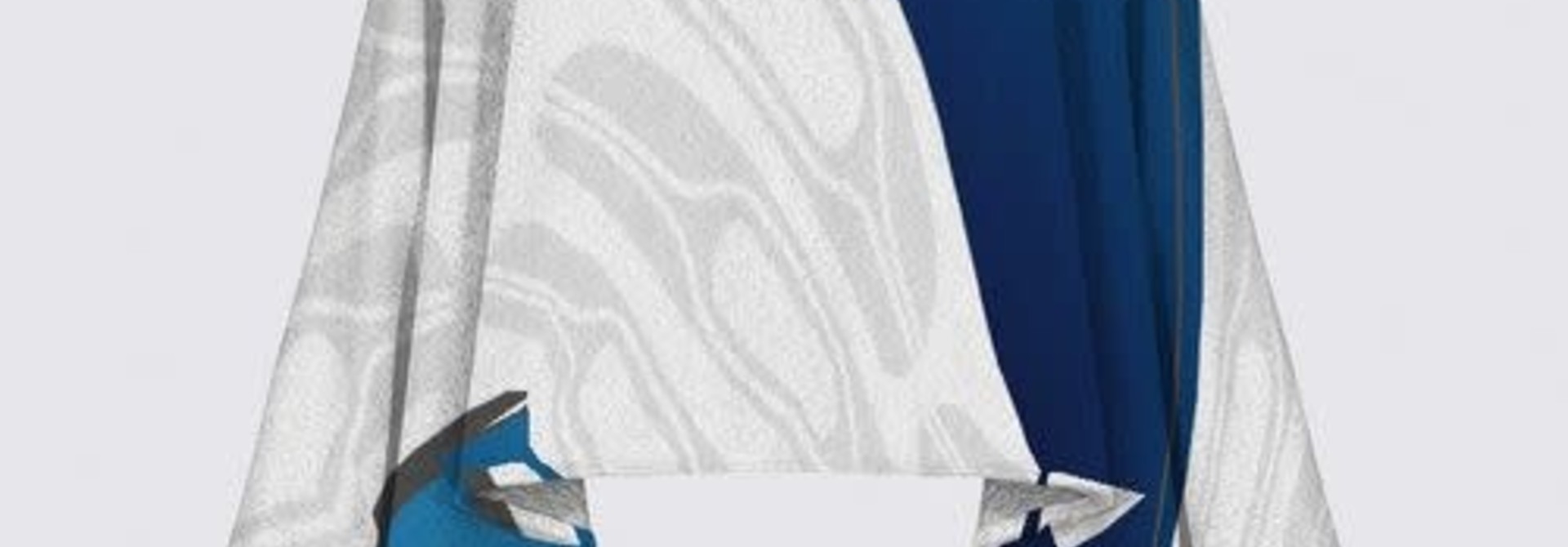 Ava Poncho - Blue Nan design by Dancing Chilkat