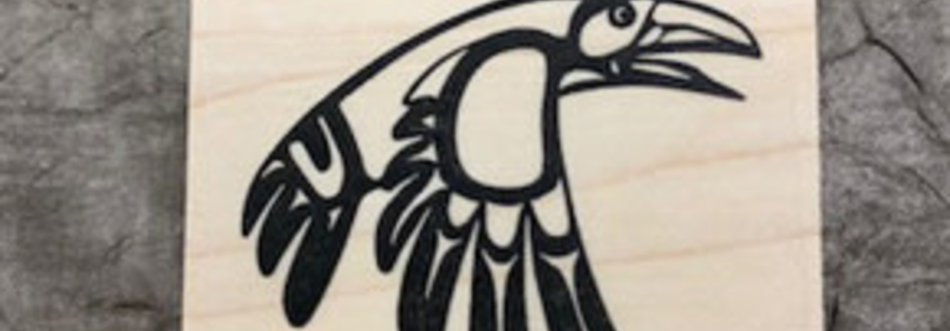 Stamp (Rubber) Square Bill Helin - Raven
