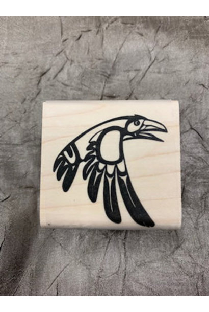 Stamp (Rubber) Square Bill Helin - Raven