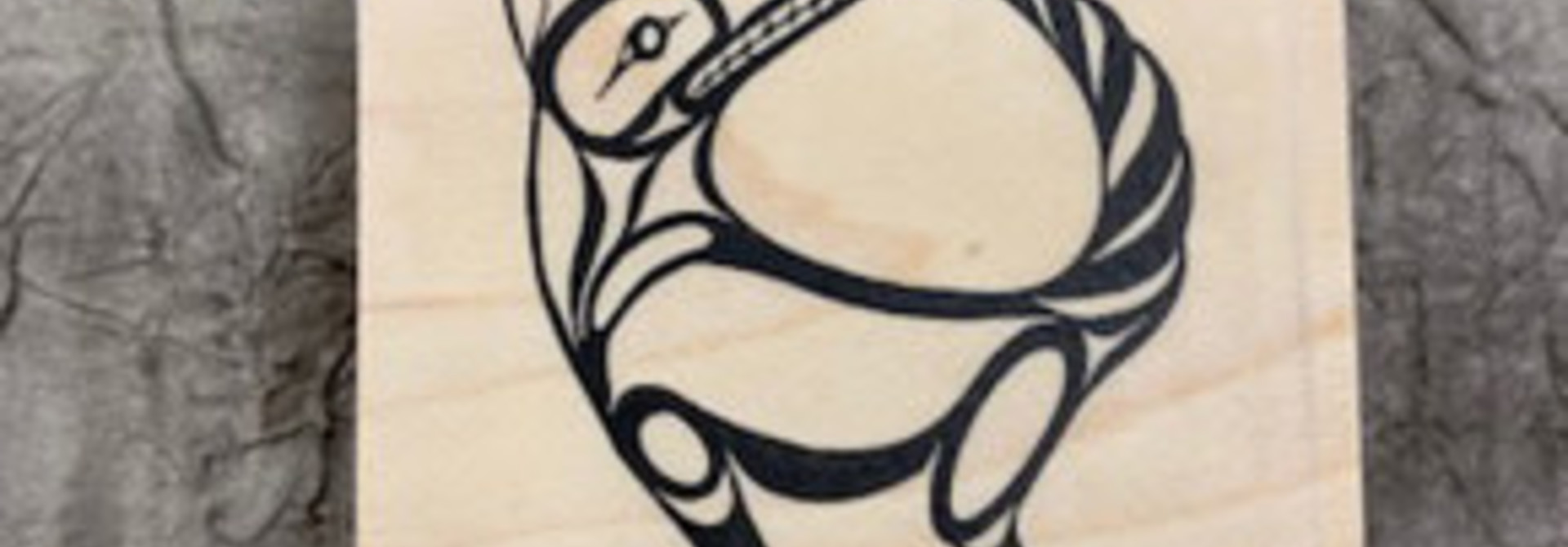 Stamp (Rubber) Square Bill Helin Wolf